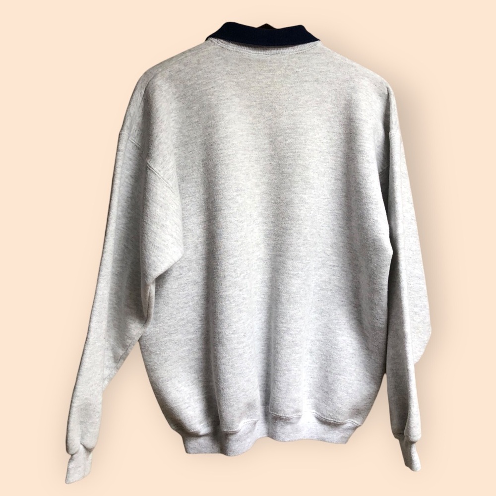 Vintage 90s Hanes Heavyweight Collared Sweatshirt Charleston, SC Anchor Unisex L - Picture 9 of 11